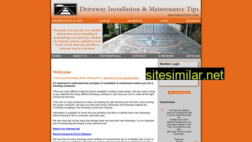 drivewaytips.com alternative sites