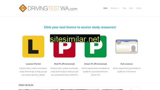 drivingtestwa.com alternative sites