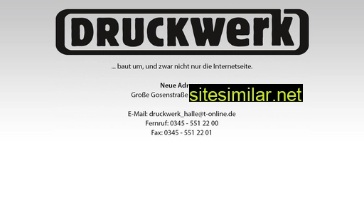 druckwerk-halle.com alternative sites