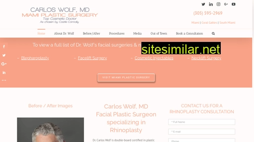 drwolfrhinoplasty.com alternative sites