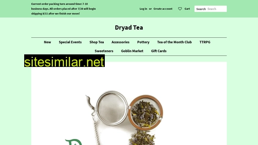 dryadtea.com alternative sites