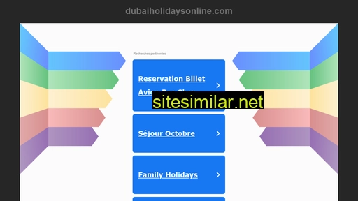 Dubaiholidaysonline similar sites