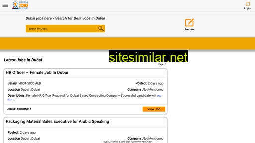 Dubaijobshere similar sites