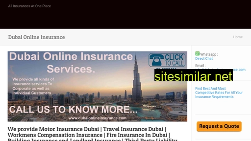 dubaionlineinsurance.com alternative sites