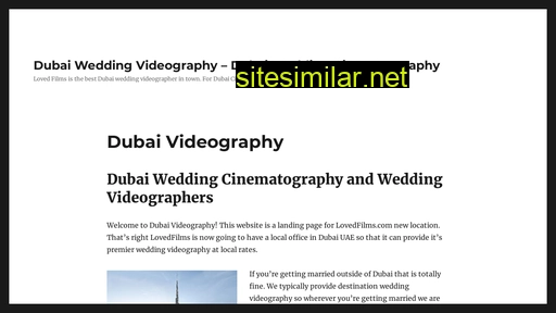 Dubaivideography similar sites