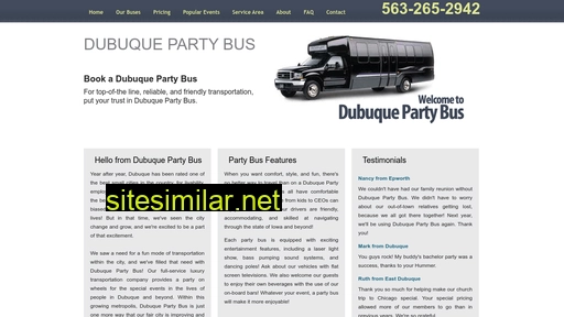 dubuquepartybus.com alternative sites