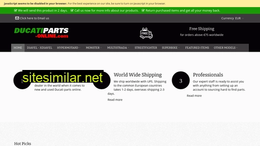 Ducatiparts-online similar sites