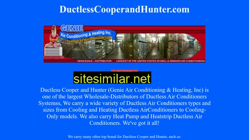 ductlesscooperandhunter.com alternative sites