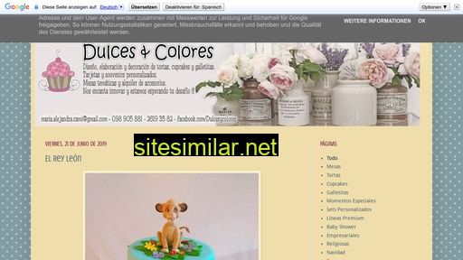 dulcesycoloresblog.blogspot.com alternative sites