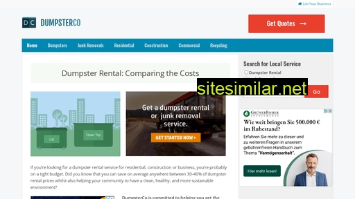 dumpsterco.com alternative sites