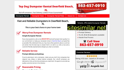 dumpsterrentaldeerfieldbeachfl.com alternative sites