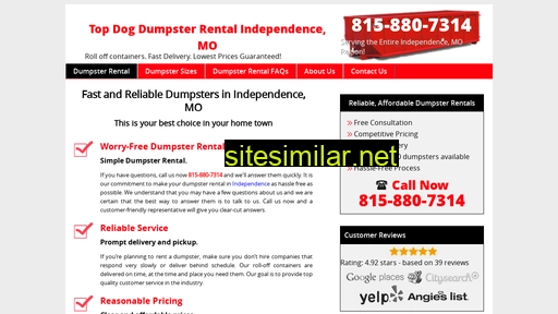 dumpsterrentalindependencemo.com alternative sites