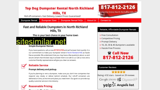 dumpsterrentalnorthrichlandhillstx.com alternative sites