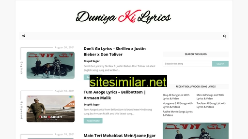 duniyakilyrics.blogspot.com alternative sites