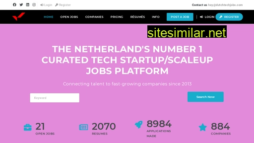Dutchtechjobs similar sites