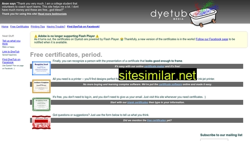 dyetub.com alternative sites