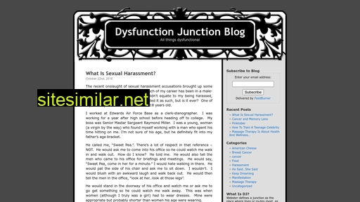 Dysfunctionjunctionblog similar sites