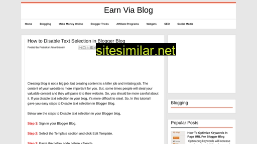 earnviablogger.blogspot.com alternative sites