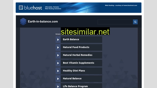 earth-in-balance.com alternative sites