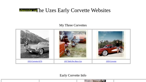 earlycorvettes.com alternative sites