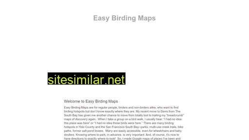 easybirdingmaps.com alternative sites