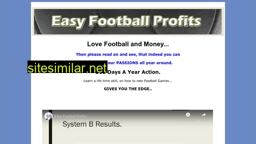 Easyfootballprofits similar sites