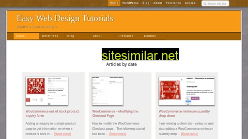 Easywebdesigntutorials similar sites