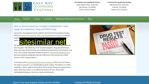 eastbayoccupationaltesting.com alternative sites