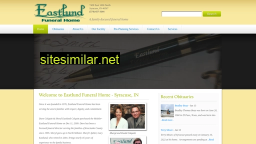 eastlundfuneralhome.com alternative sites