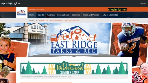 eastridgeparksandrec.com alternative sites