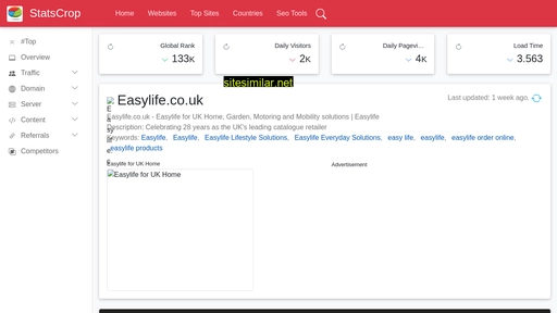 easylife.co.uk.statscrop.com alternative sites