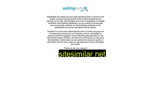 eatingsafe.com alternative sites
