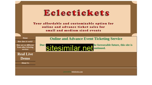 Eclectickets similar sites
