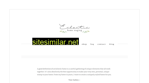 eclectichomestaging.com alternative sites