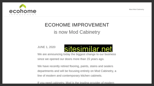 ecohomeimprovement.com alternative sites