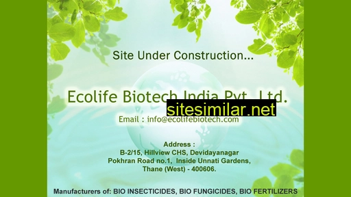 ecolifebiotech.com alternative sites