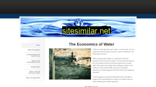 Economicsofwater similar sites