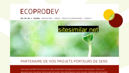Ecoprodev similar sites