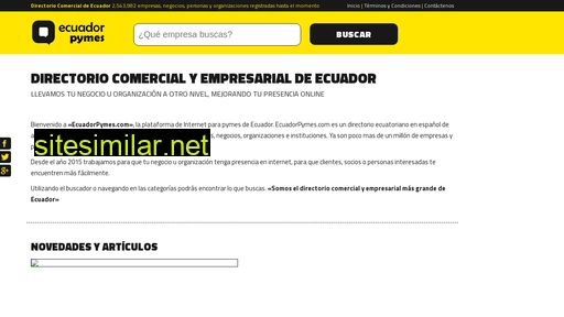 Ecuadorpymes similar sites