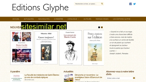 Editions-glyphe similar sites
