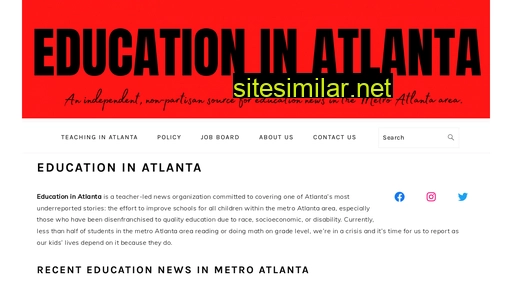 educationinatlanta.com alternative sites