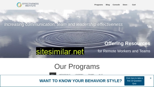 effectivenessinstitute.com alternative sites