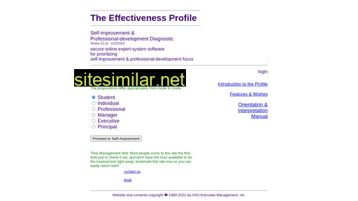effectivenessprofile.com alternative sites