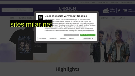 Ehrlich-brothers-shop similar sites