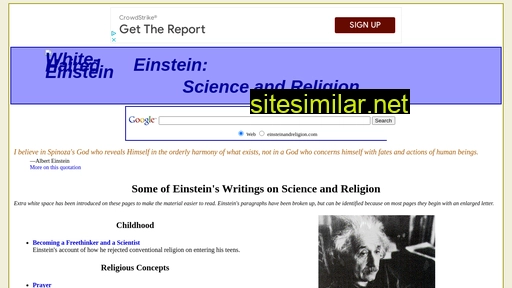 Einsteinandreligion similar sites