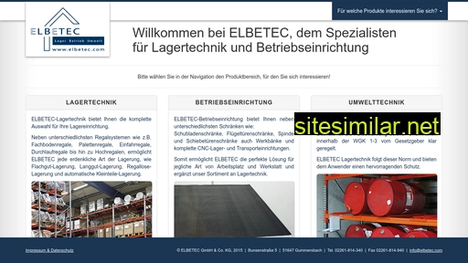 elbetec-lagertechnik.com alternative sites