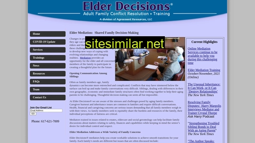 Elderdecisions similar sites