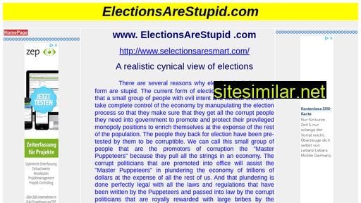 Electionsarestupid similar sites