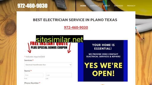 electricianplanotx.com alternative sites
