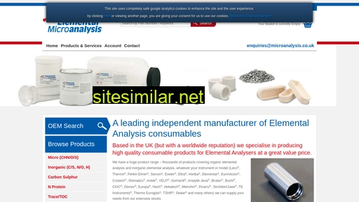 elementalmicroanalysis.com alternative sites